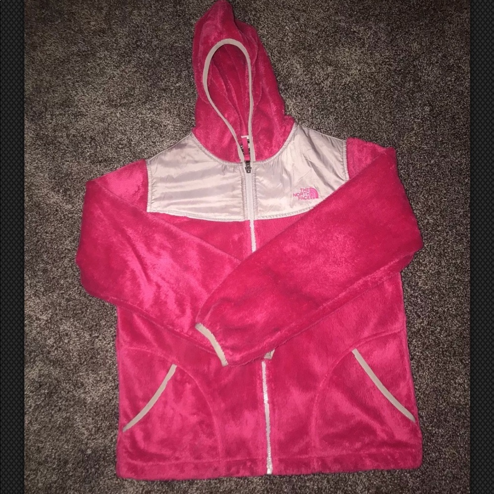 EUC NORTHFACE YOUTH GIRLS OSO FLEECE JACKET XL
